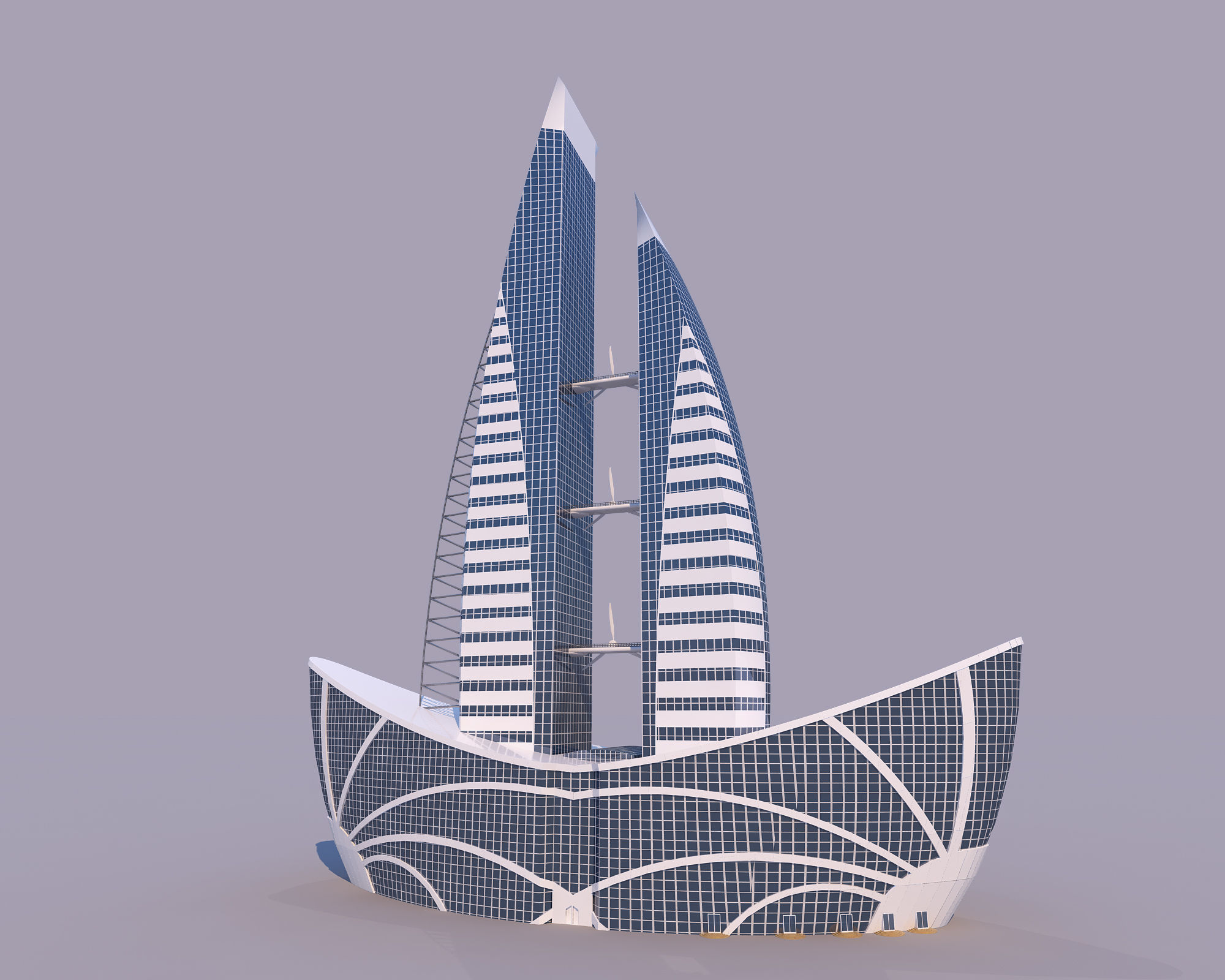 0124 - Boat Skyscraper 3D model_6