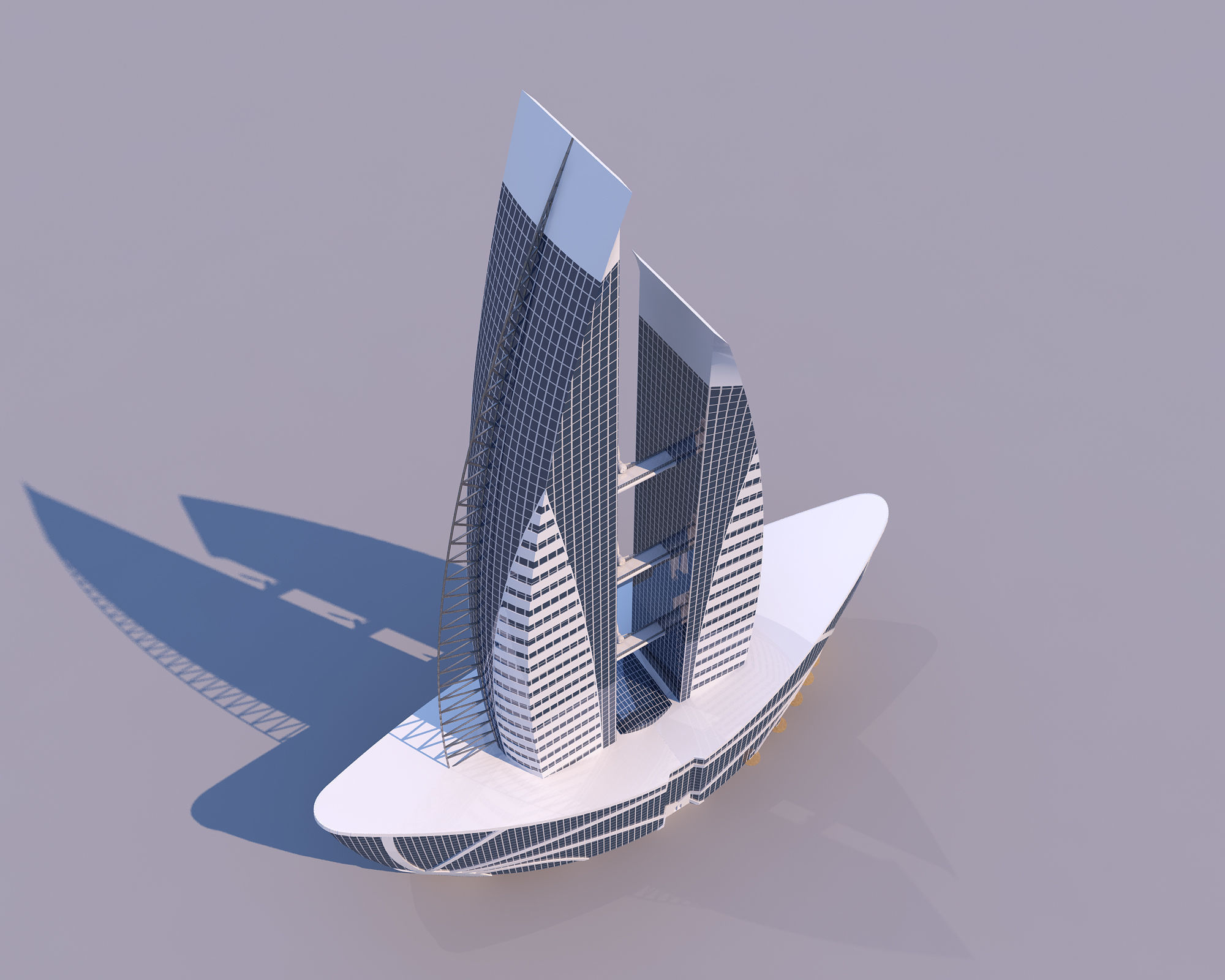 0124 - Boat Skyscraper 3D model_3