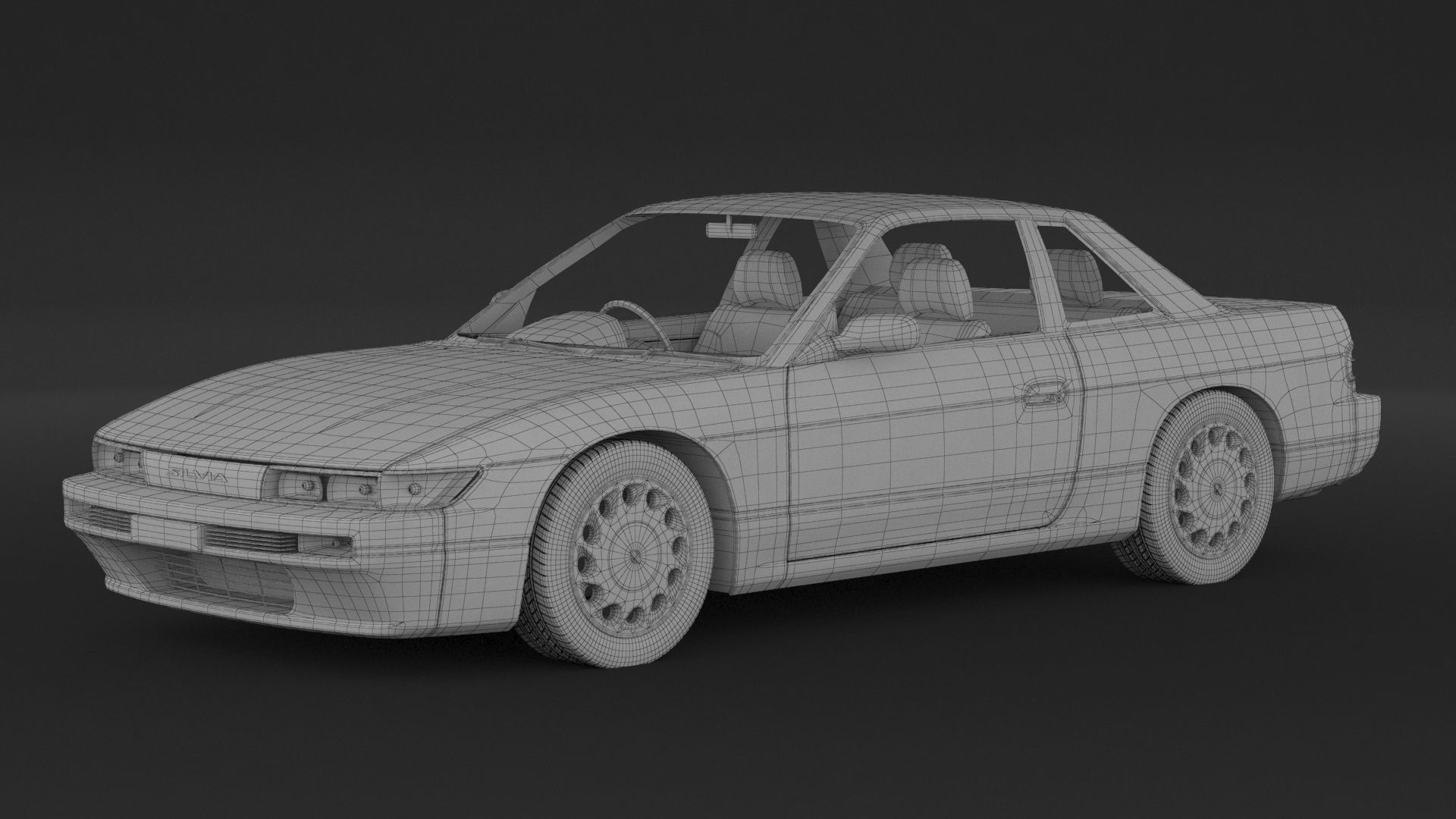 Nissan Silvia S13 3D model_7