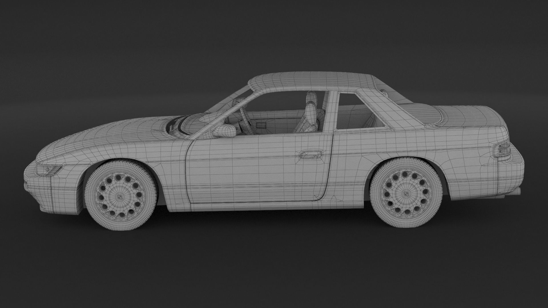 Nissan Silvia S13 3D model_9