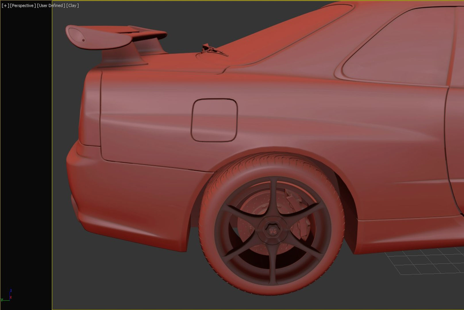 Nissan Skyline GT-R R34 3D model_13