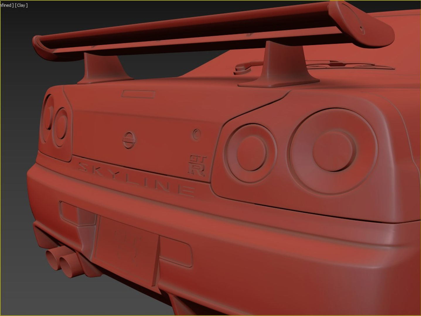 Nissan Skyline GT-R R34 3D model_10