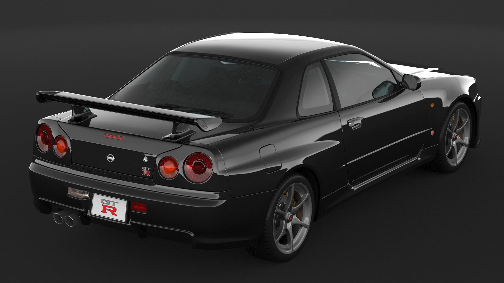 Nissan Skyline GT-R R34 3D model_6
