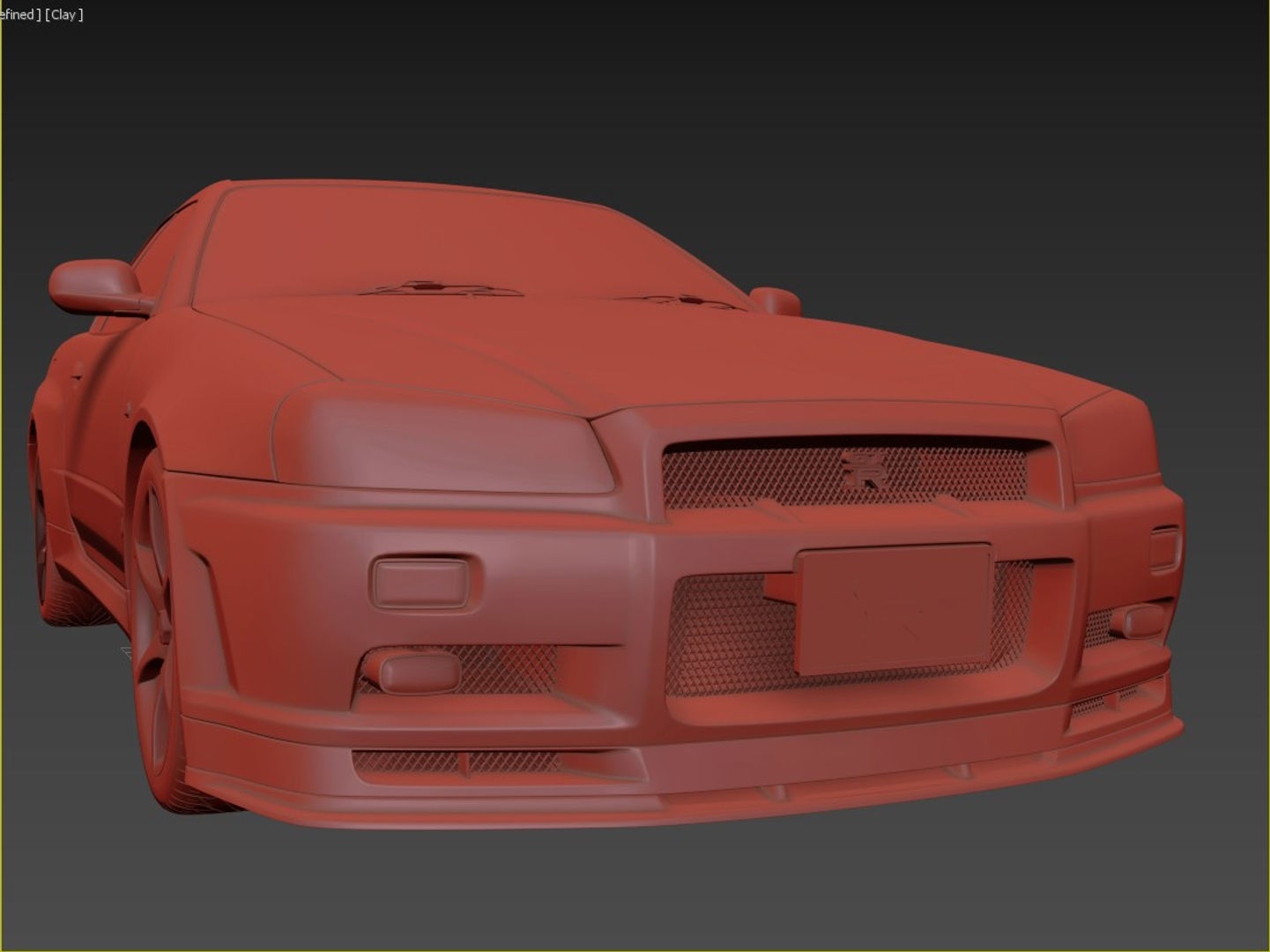 Nissan Skyline GT-R R34 3D model_11