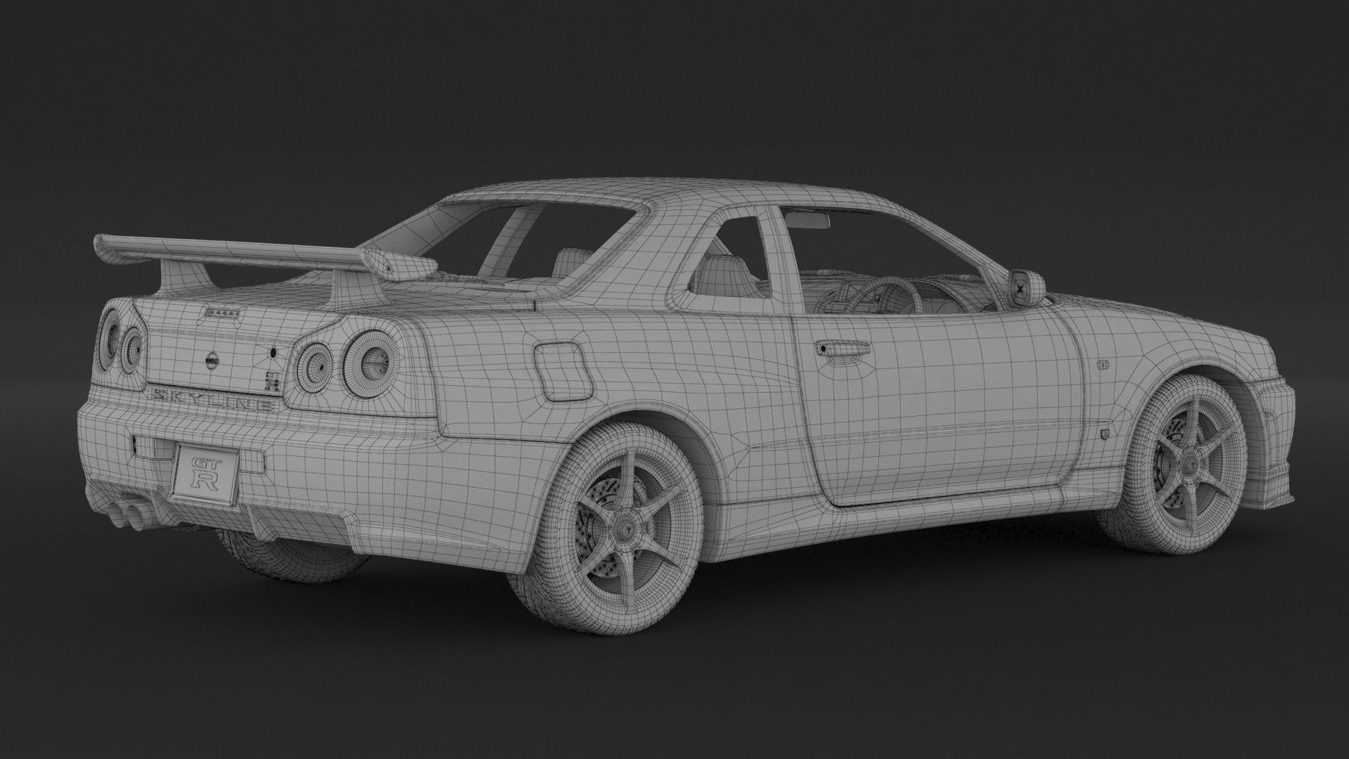 Nissan Skyline GT-R R34 3D model_8