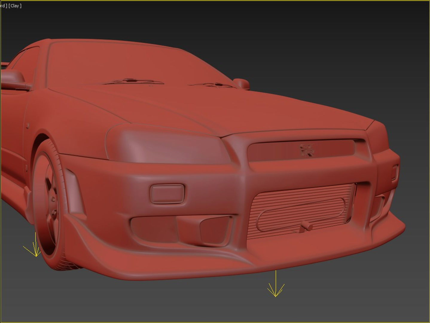 Nissan Skyline GT-R R34 C-West 3D model_10