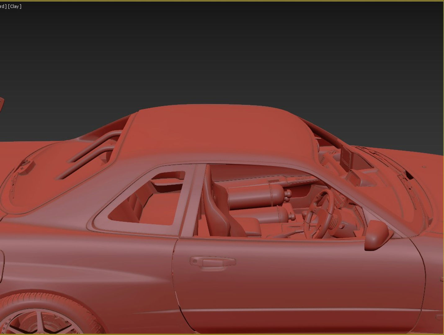 Nissan Skyline GT-R R34 C-West 3D model_14