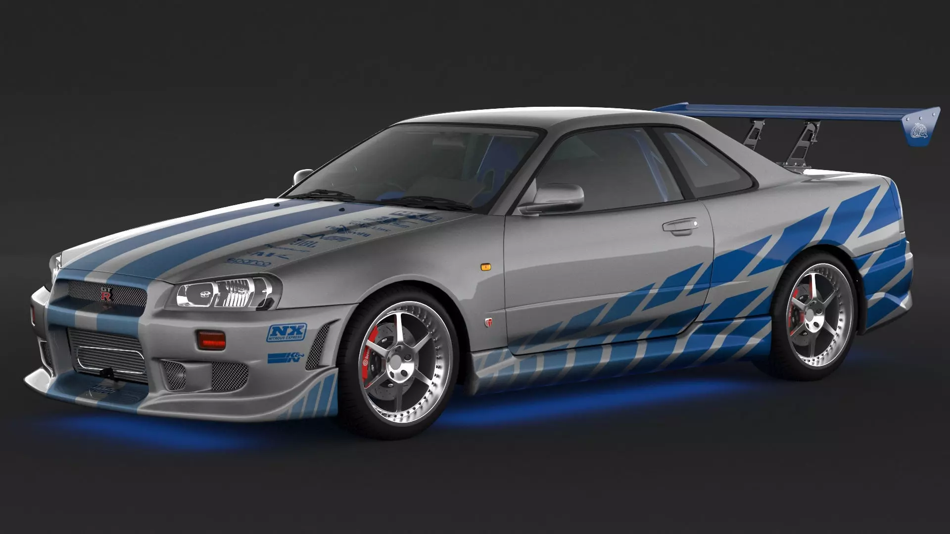 Nissan Skyline GT-R R34 C-West 3D model_0