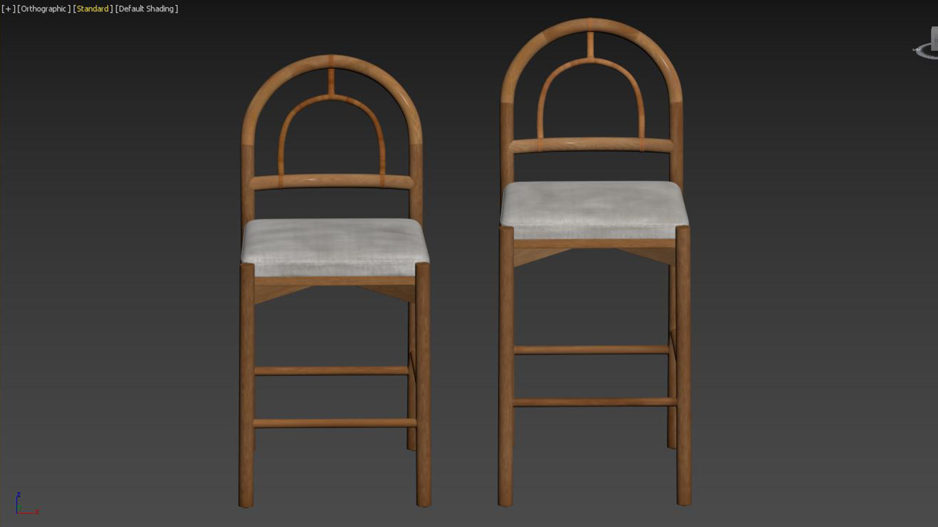 Four Hands Pace Bar - Counter Stool 3D model_4