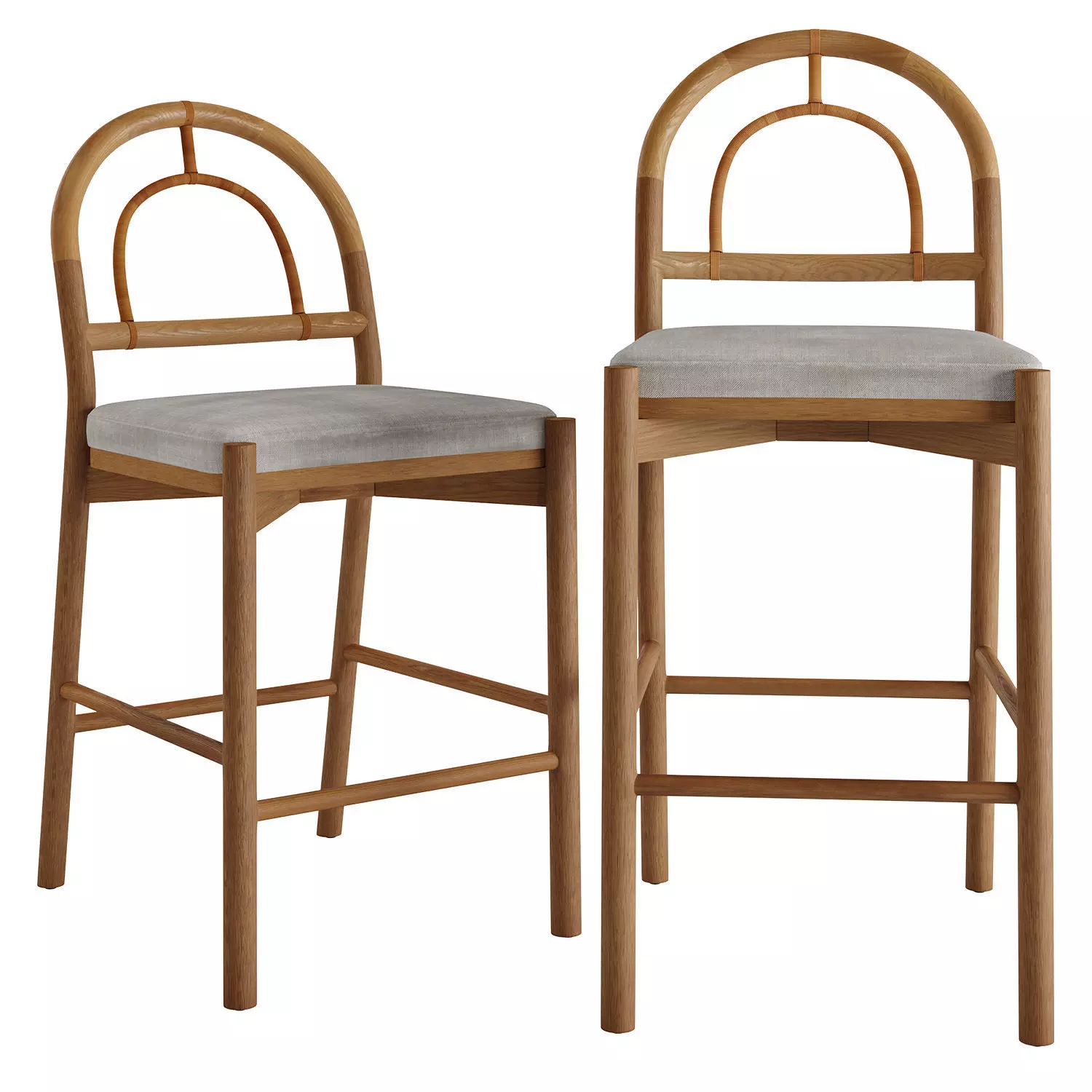 Four Hands Pace Bar - Counter Stool 3D model_0