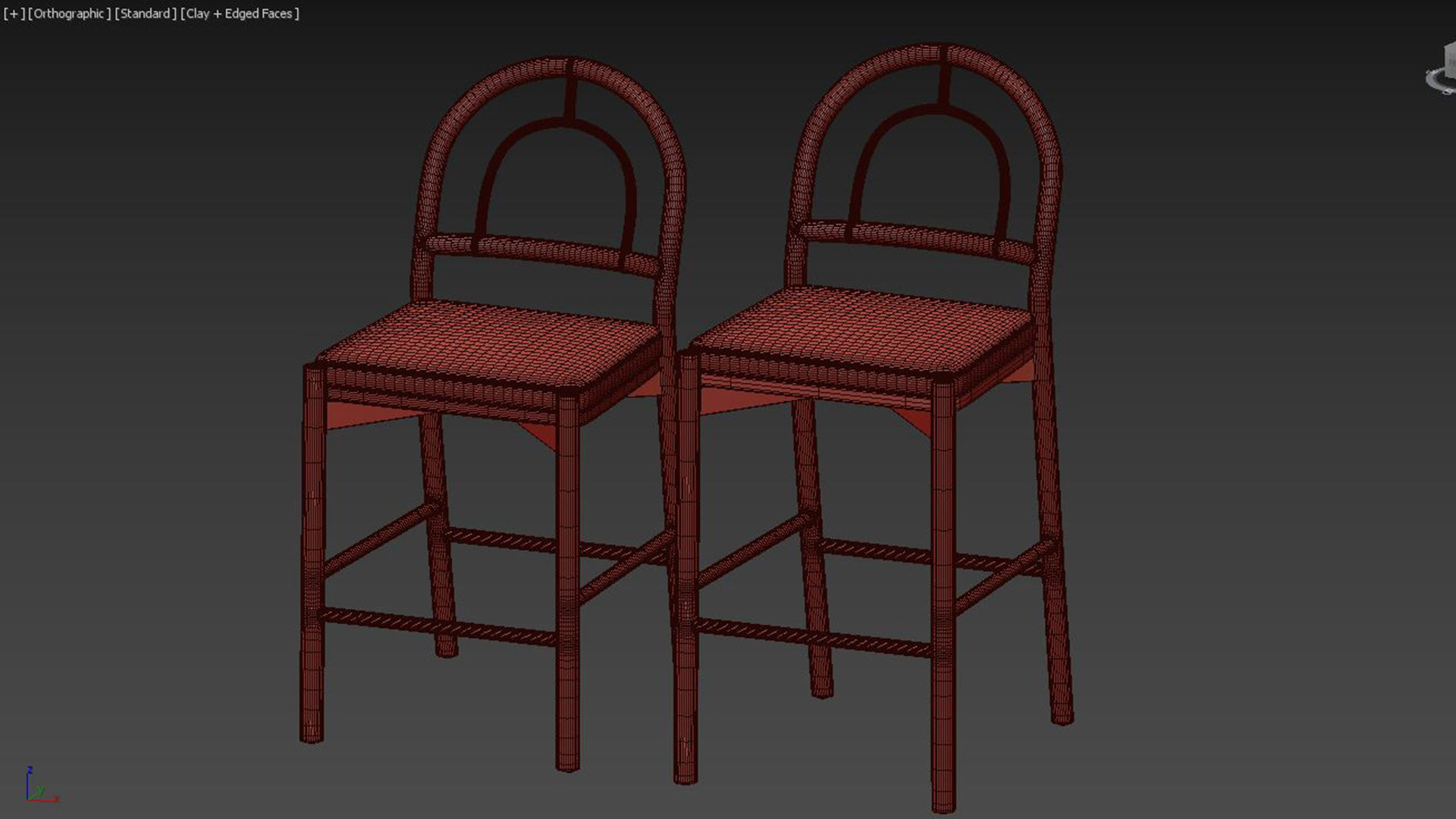 Four Hands Pace Bar - Counter Stool 3D model_5