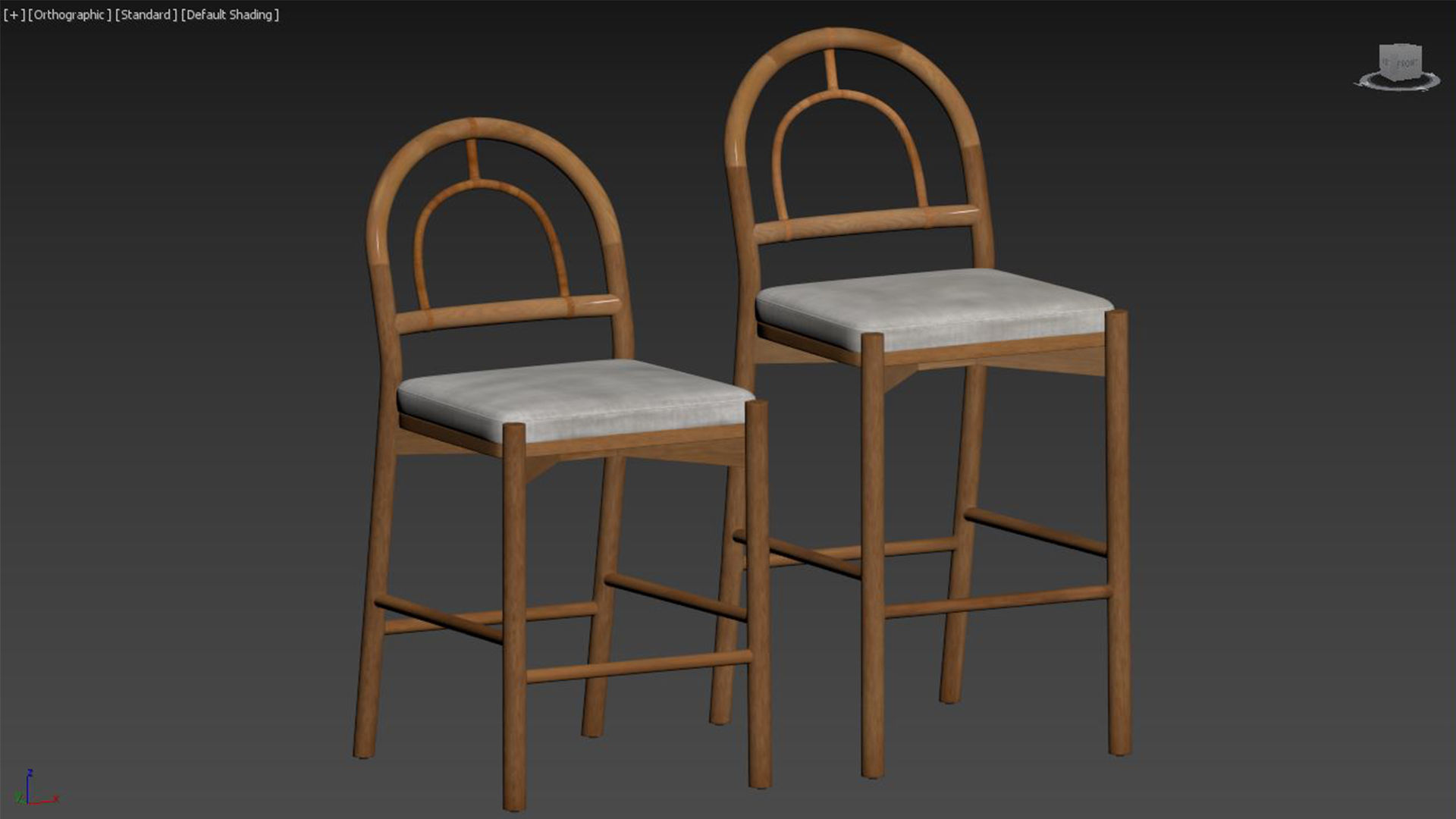 Four Hands Pace Bar - Counter Stool 3D model_3