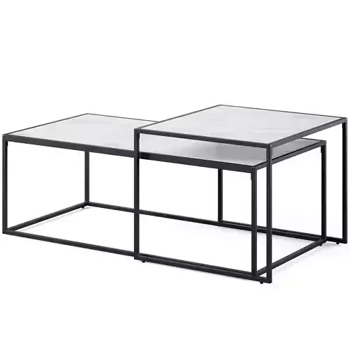 Bolton by Actona Coffee Table Set 3D model