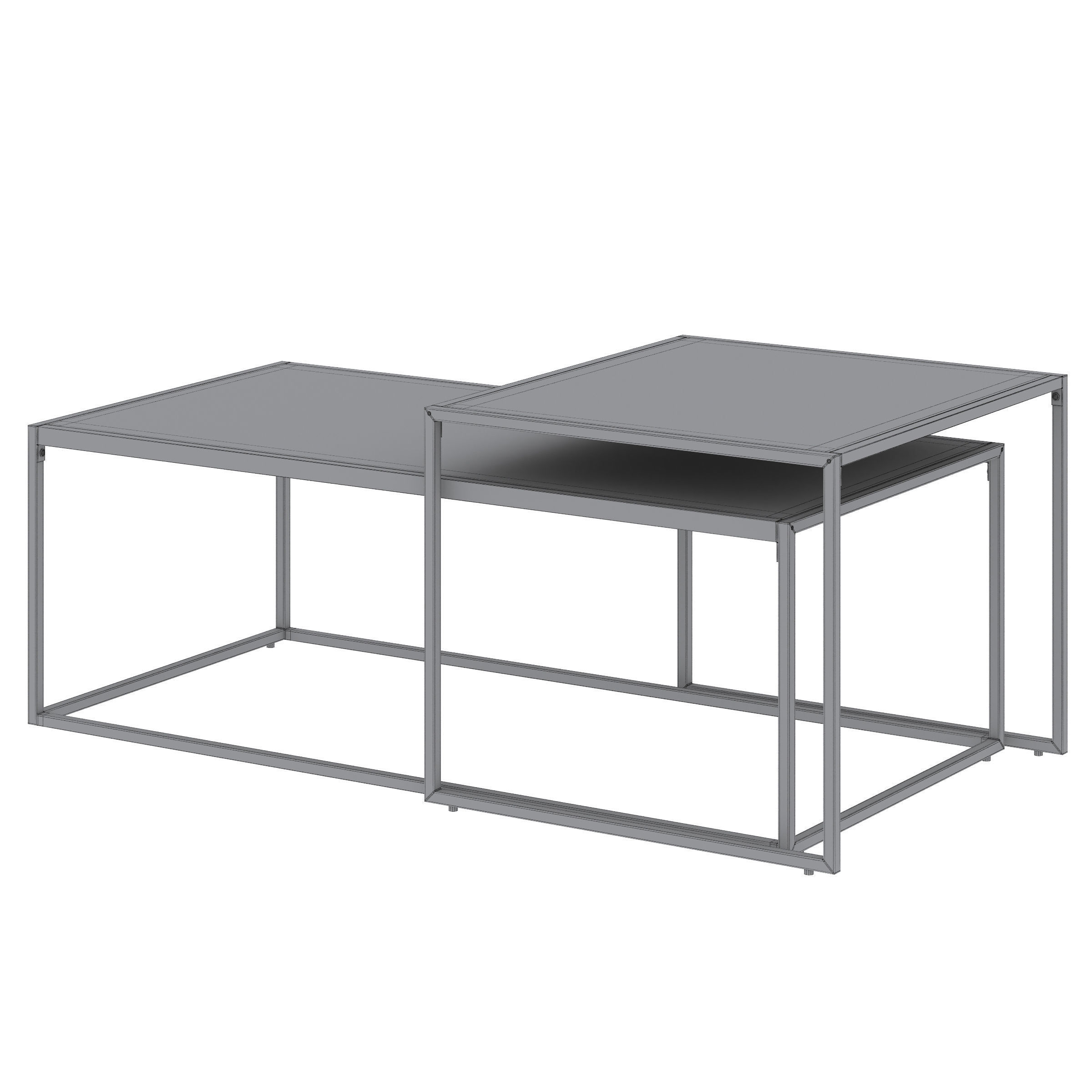 Bolton by Actona Coffee Table Set 3D model_3