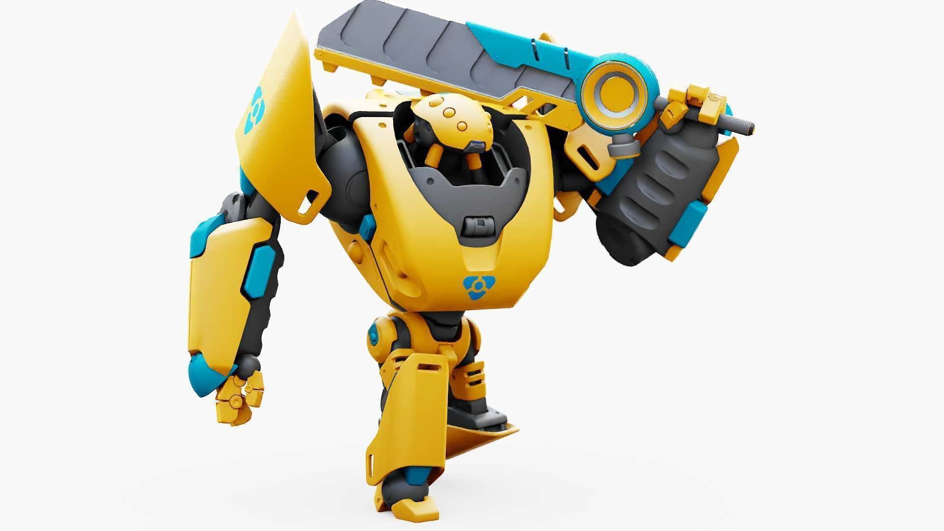 BATTLE DROID PHOVOSH  RIGGED 3D model_25