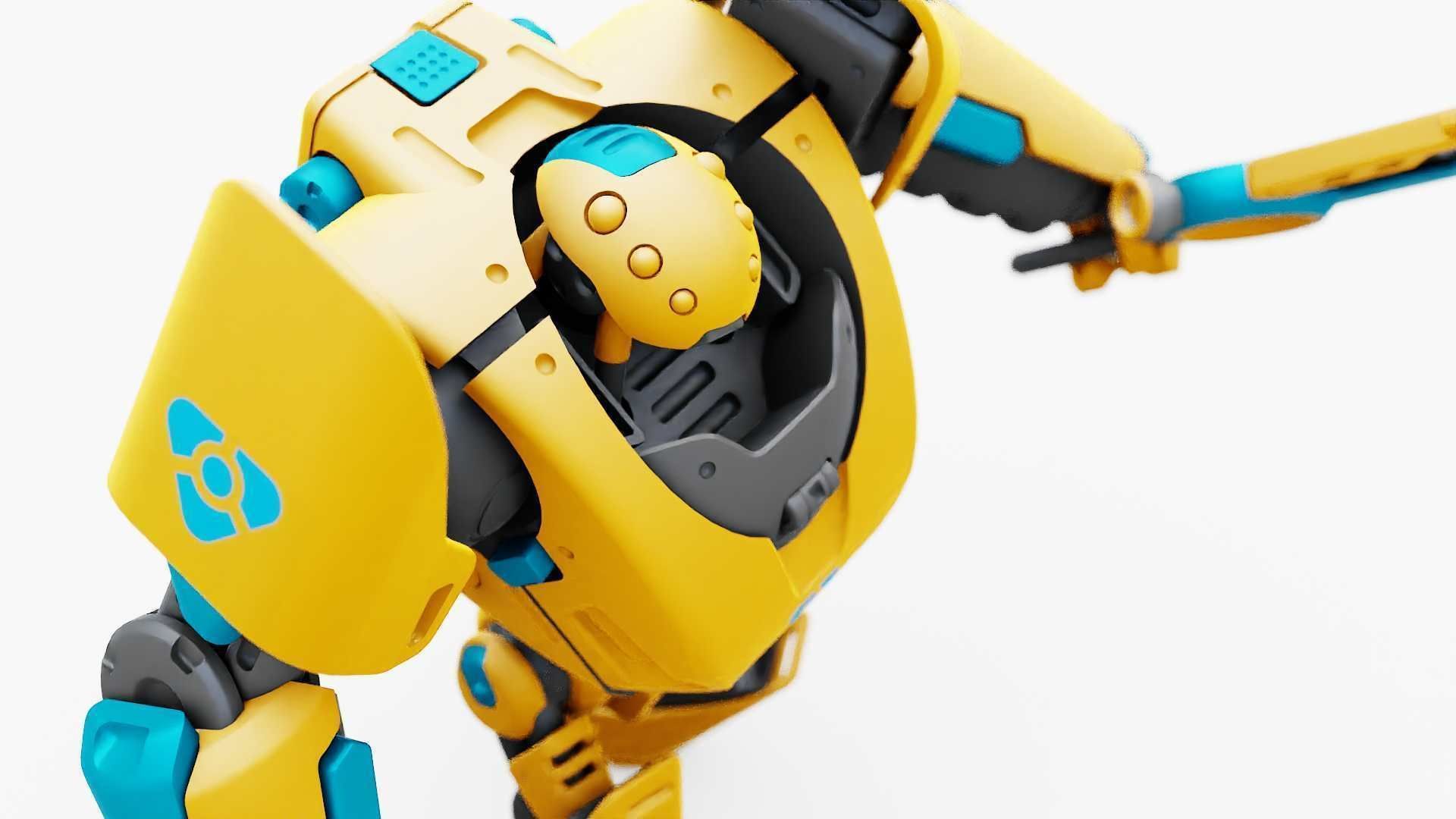 BATTLE DROID PHOVOSH  RIGGED 3D model_22