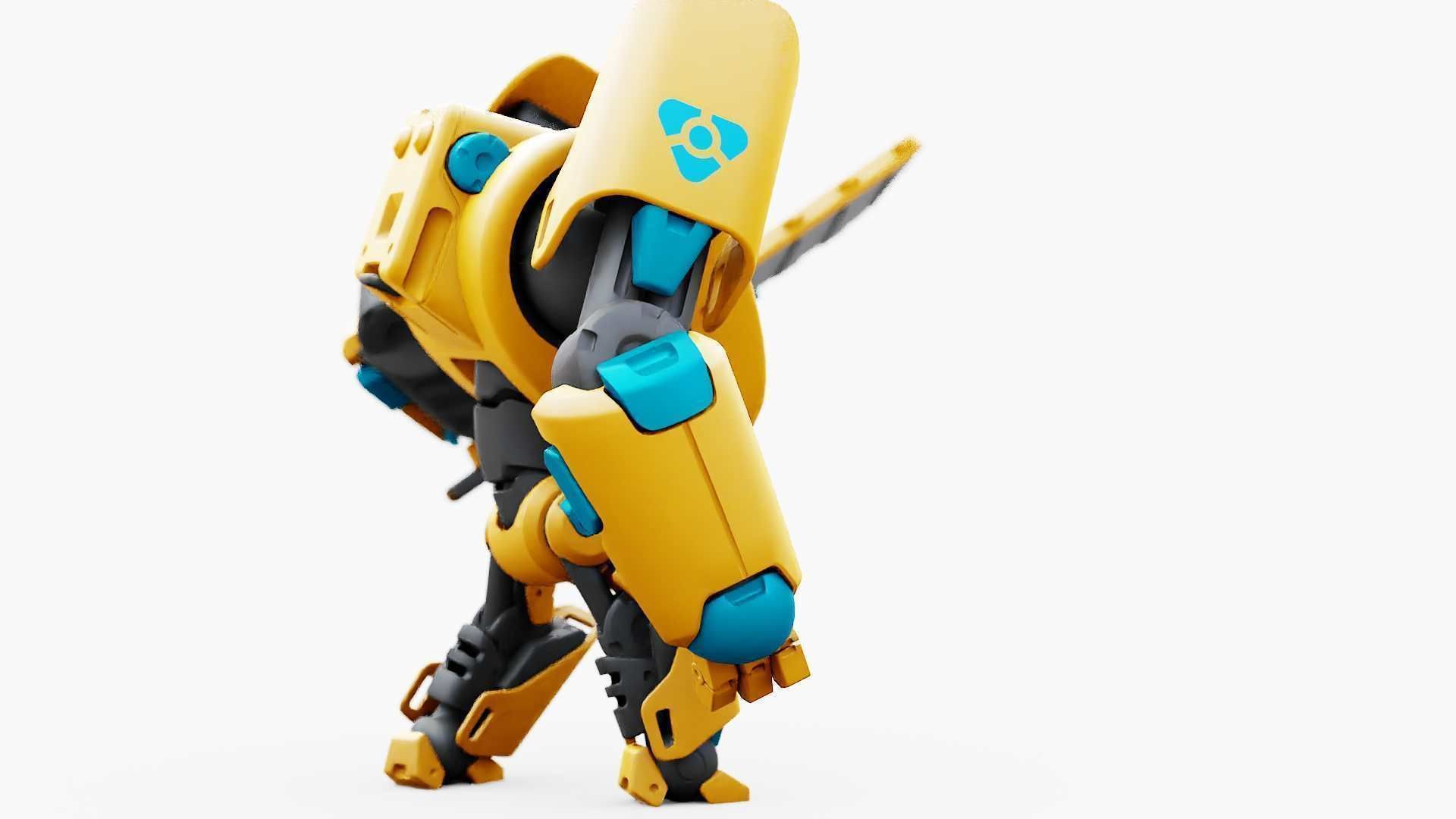 BATTLE DROID PHOVOSH  RIGGED 3D model_13