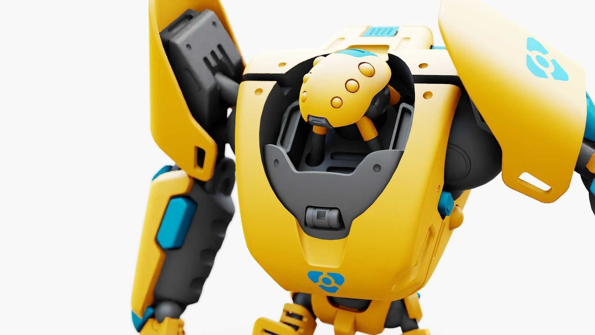 BATTLE DROID PHOVOSH  RIGGED 3D model_18