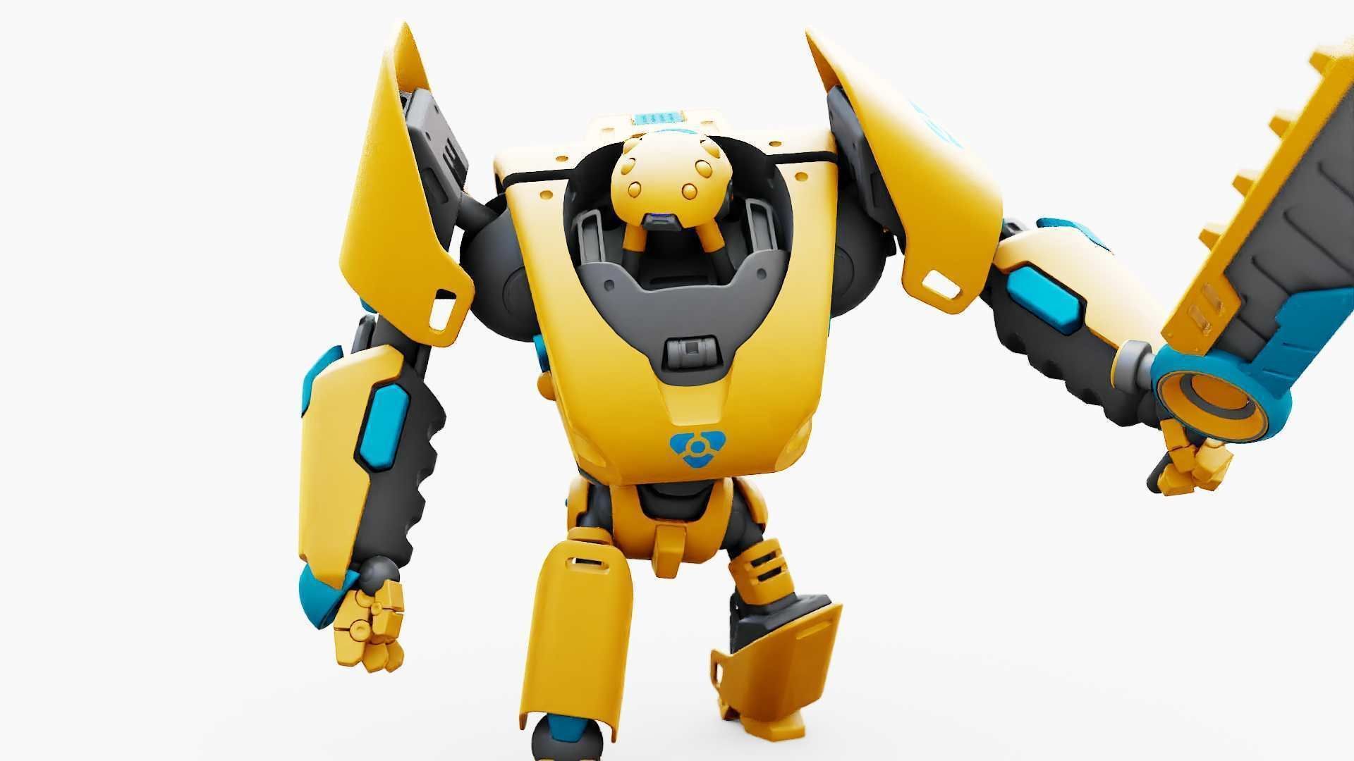 BATTLE DROID PHOVOSH  RIGGED 3D model_17