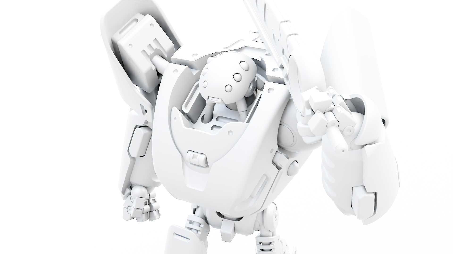 BATTLE DROID PHOVOSH  RIGGED 3D model_32