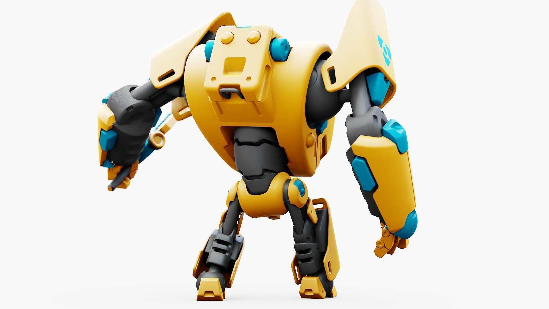 BATTLE DROID PHOVOSH  RIGGED 3D model_11