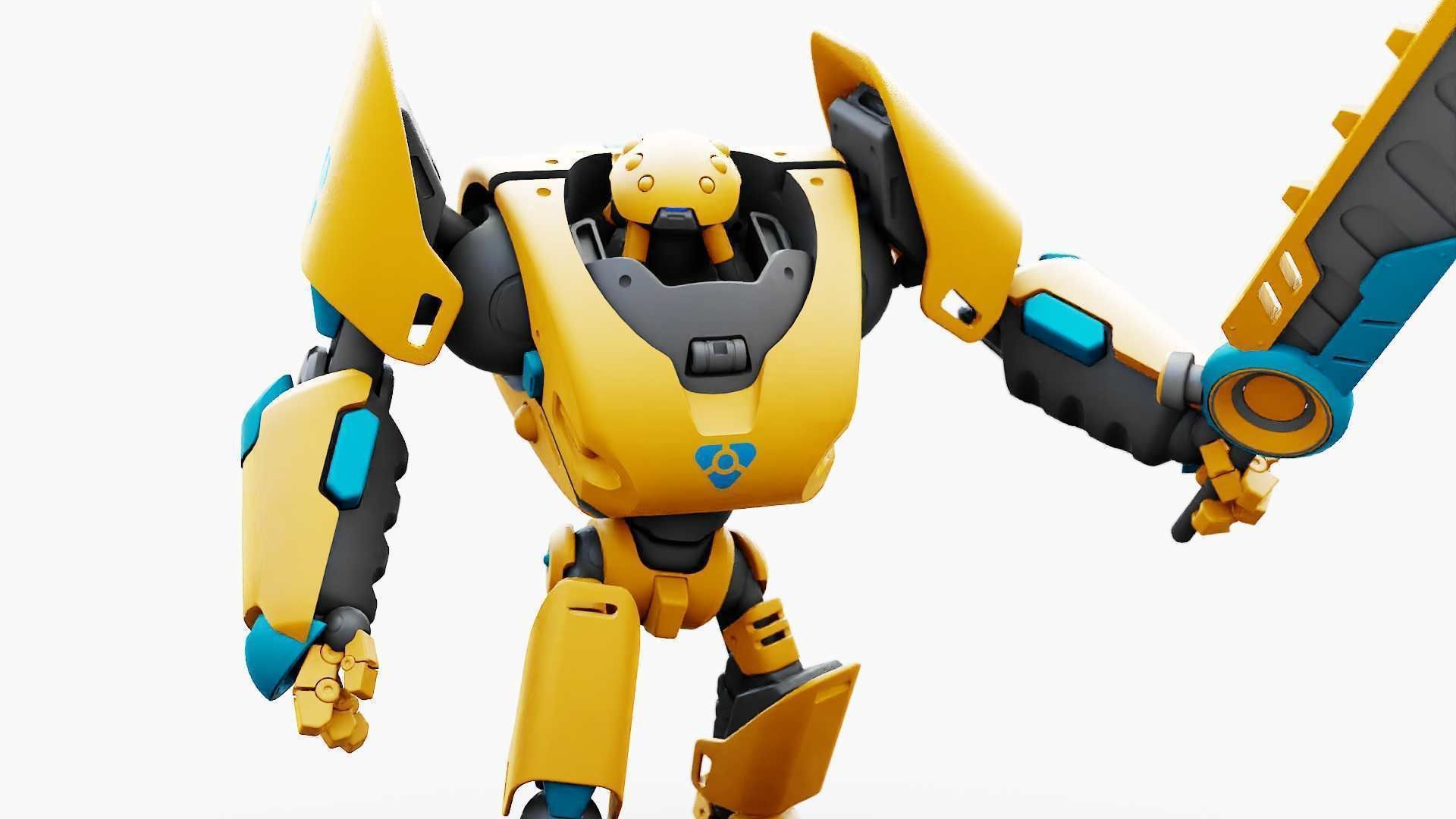 BATTLE DROID PHOVOSH  RIGGED 3D model_2