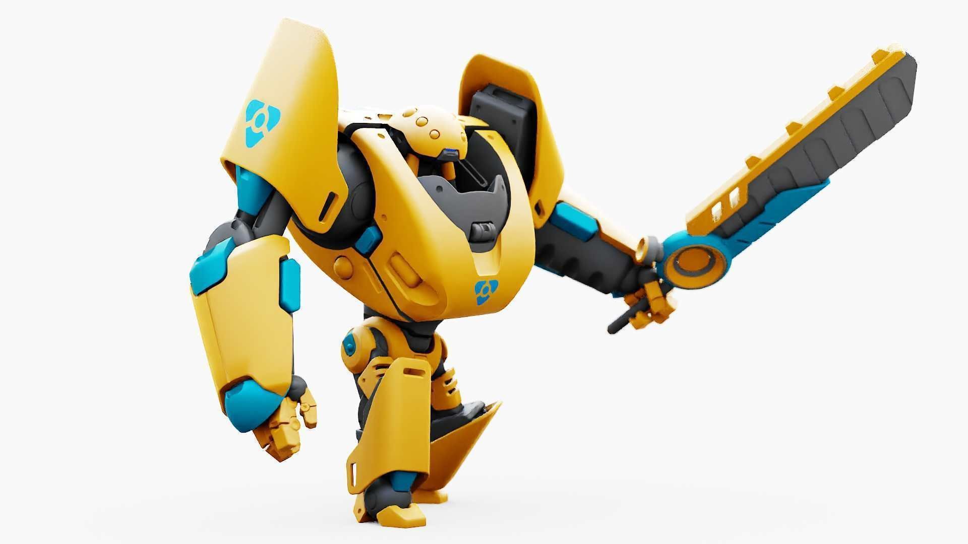 BATTLE DROID PHOVOSH  RIGGED 3D model_15