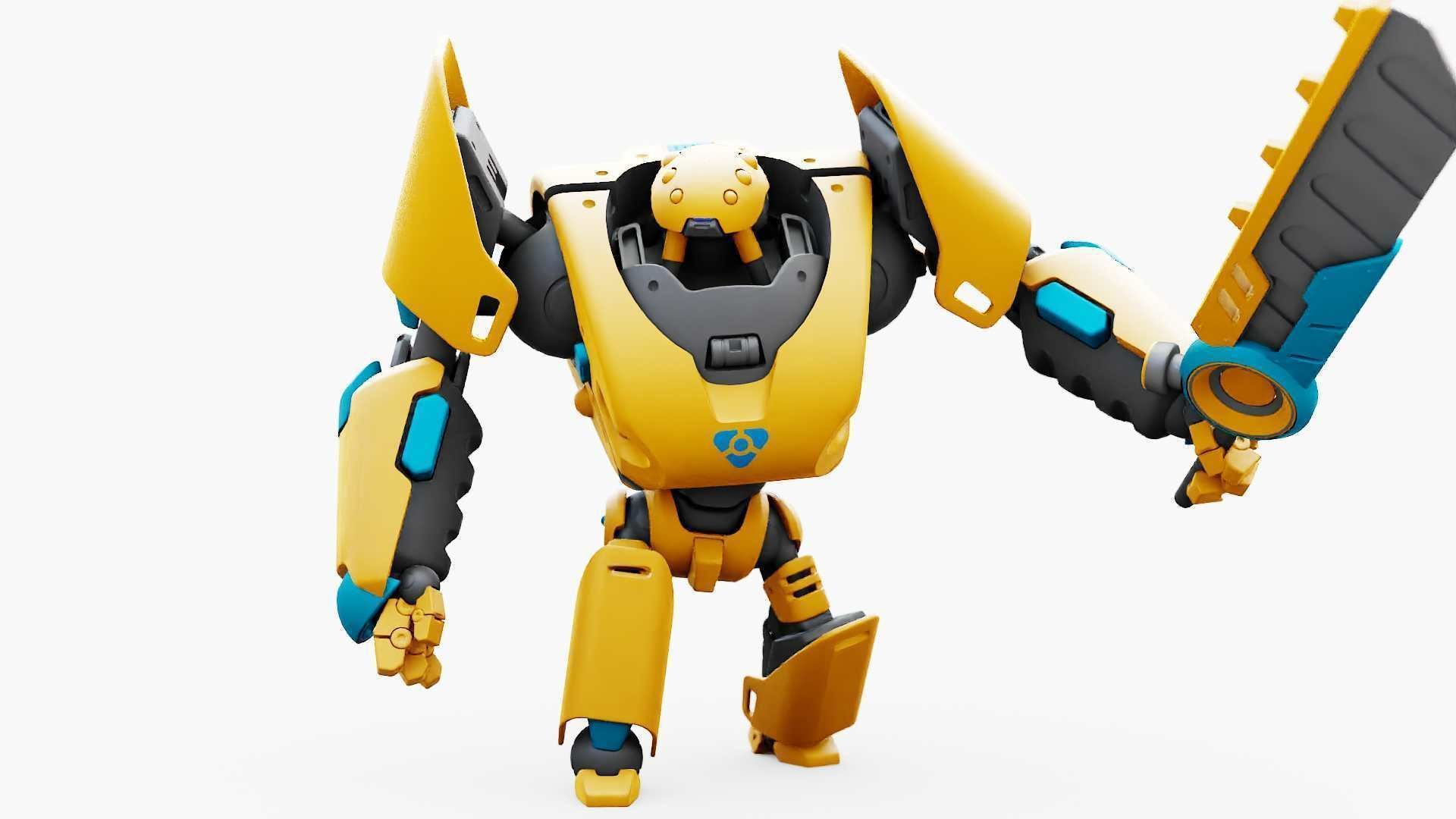 BATTLE DROID PHOVOSH  RIGGED 3D model_3