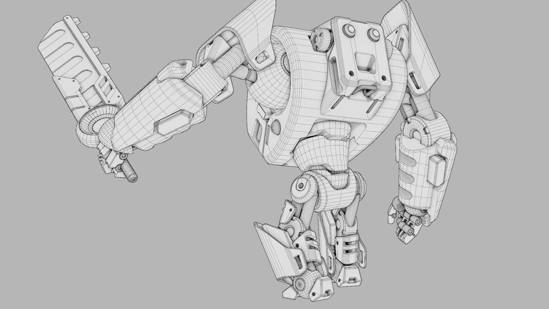 BATTLE DROID PHOVOSH  RIGGED 3D model_39