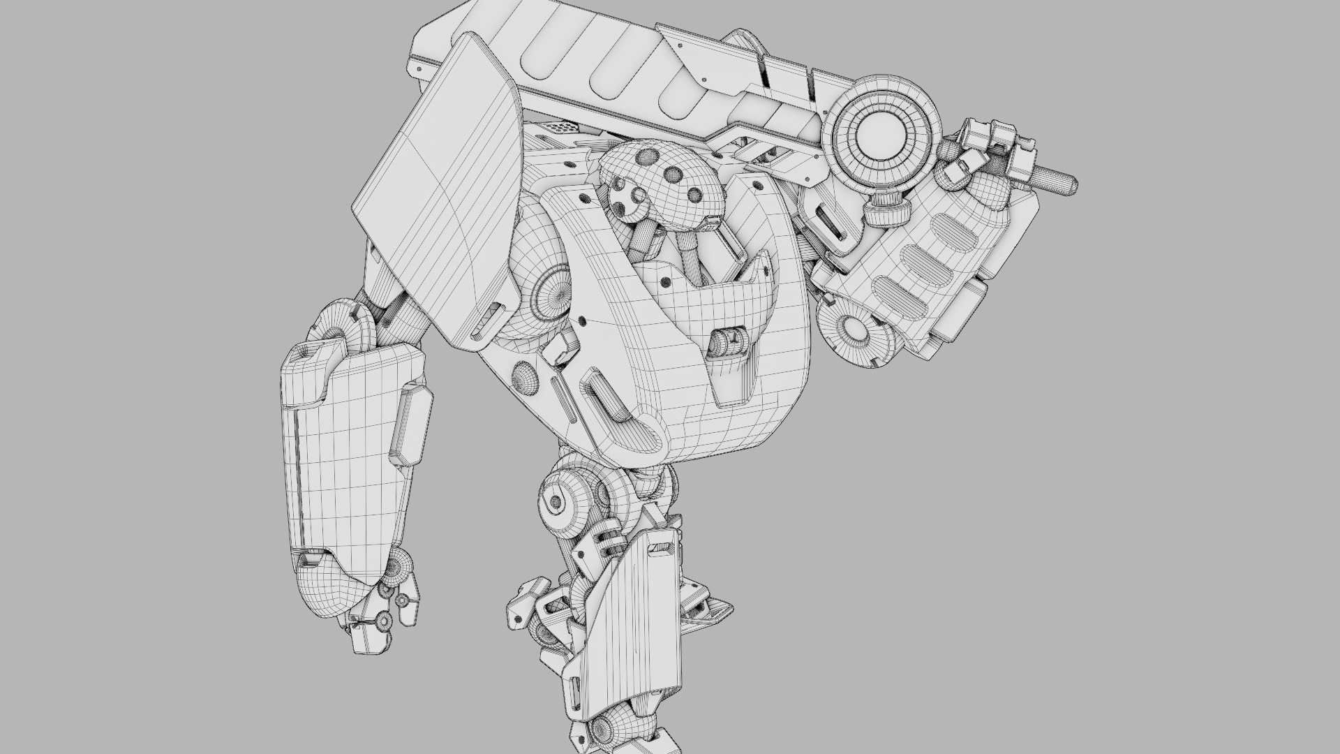 BATTLE DROID PHOVOSH  RIGGED 3D model_40