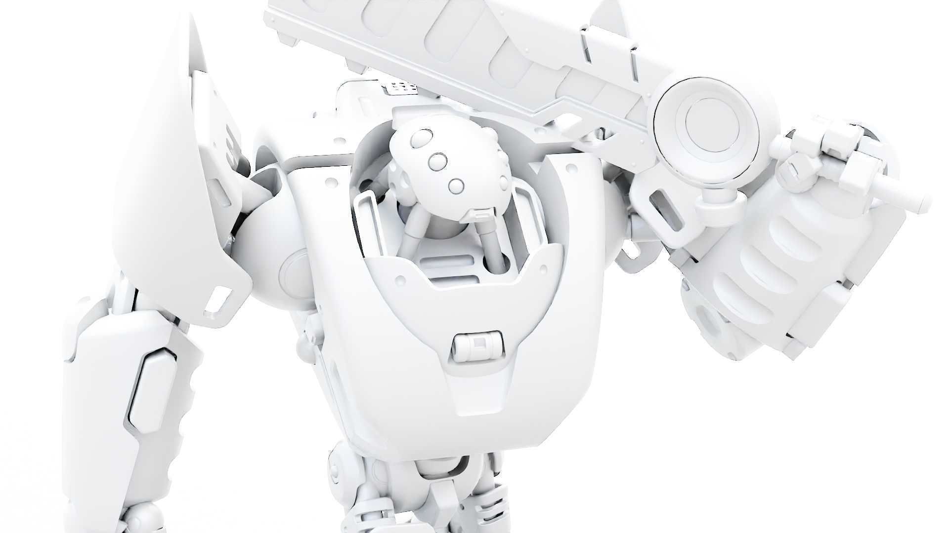 BATTLE DROID PHOVOSH  RIGGED 3D model_31