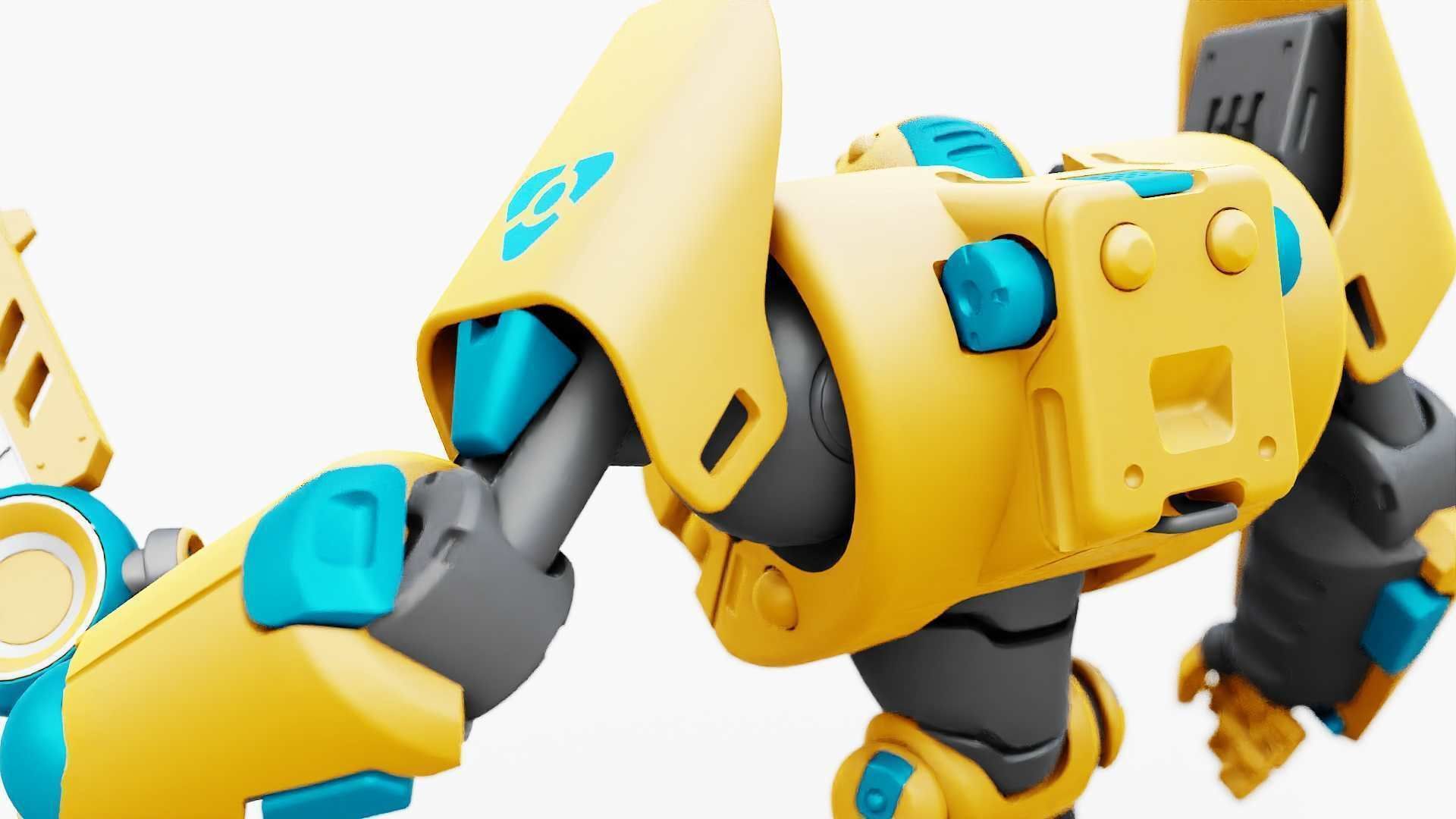 BATTLE DROID PHOVOSH  RIGGED 3D model_20