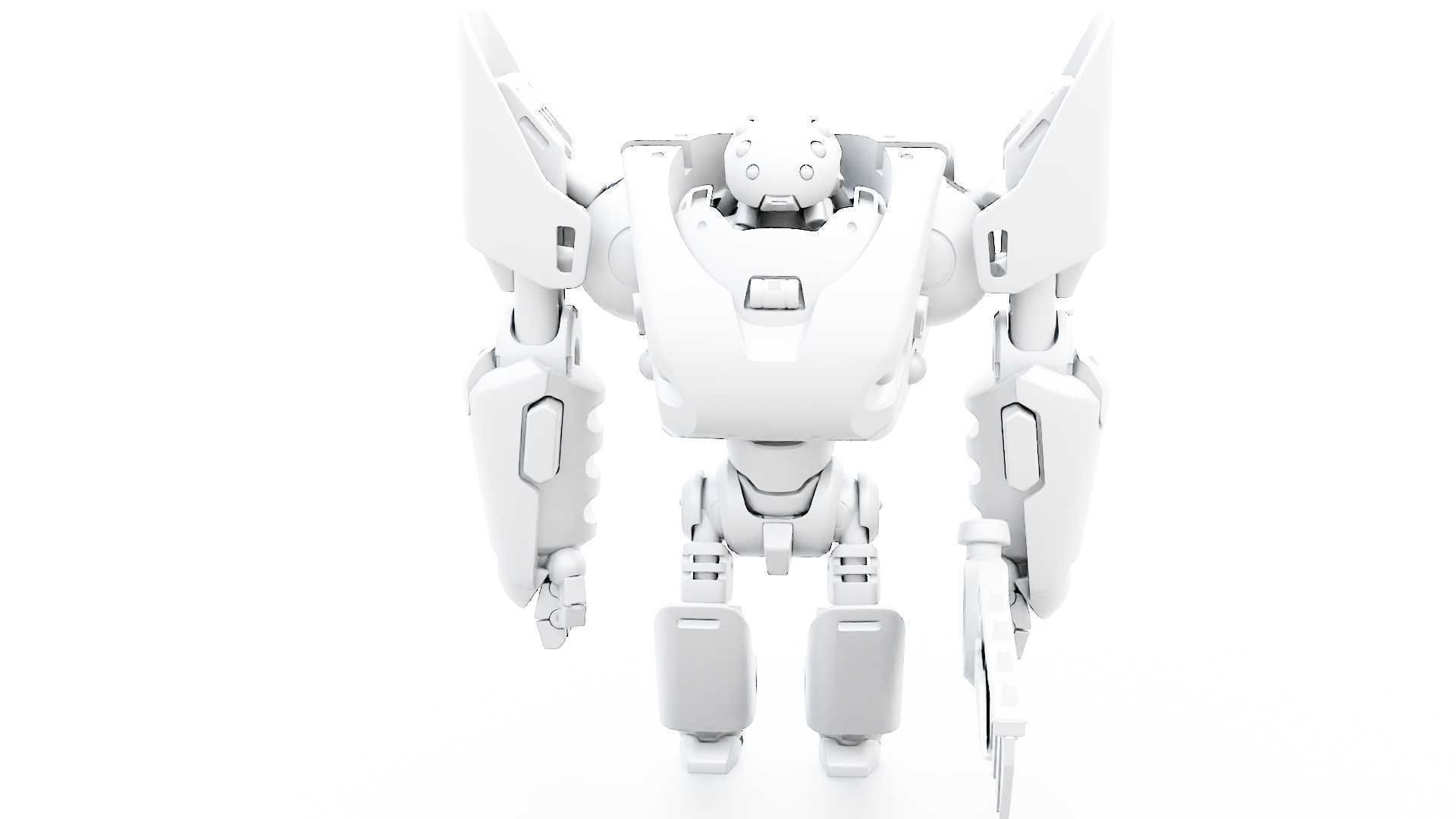 BATTLE DROID PHOVOSH  RIGGED 3D model_35