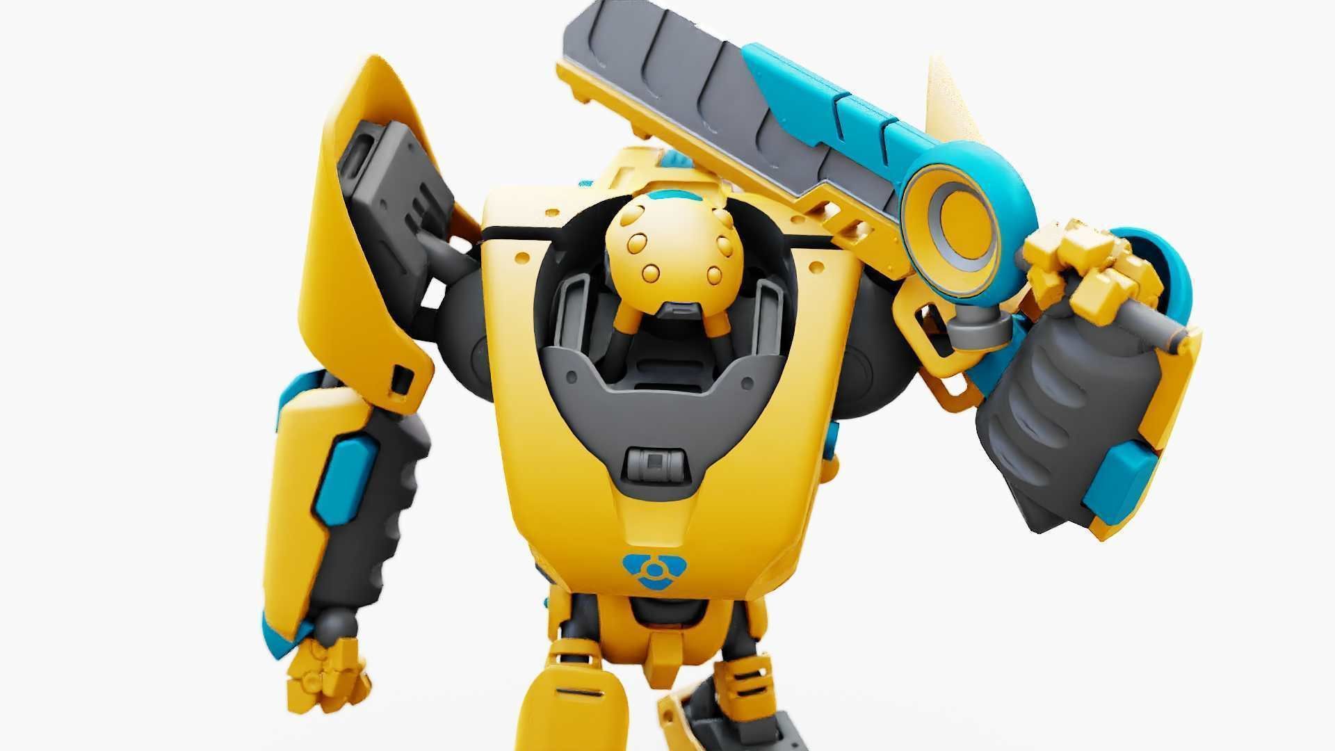 BATTLE DROID PHOVOSH  RIGGED 3D model_30