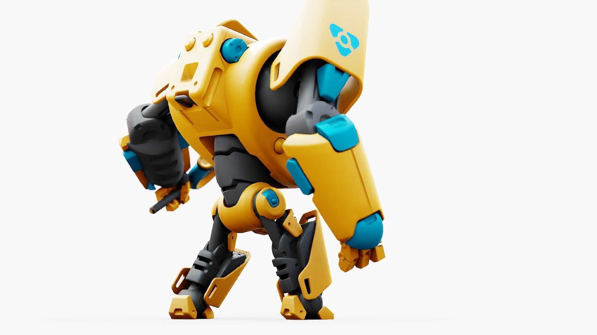 BATTLE DROID PHOVOSH  RIGGED 3D model_12