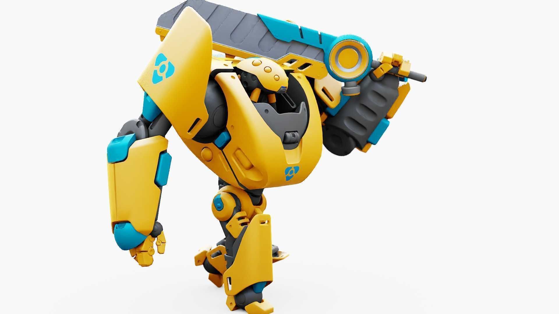 BATTLE DROID PHOVOSH  RIGGED 3D model_24