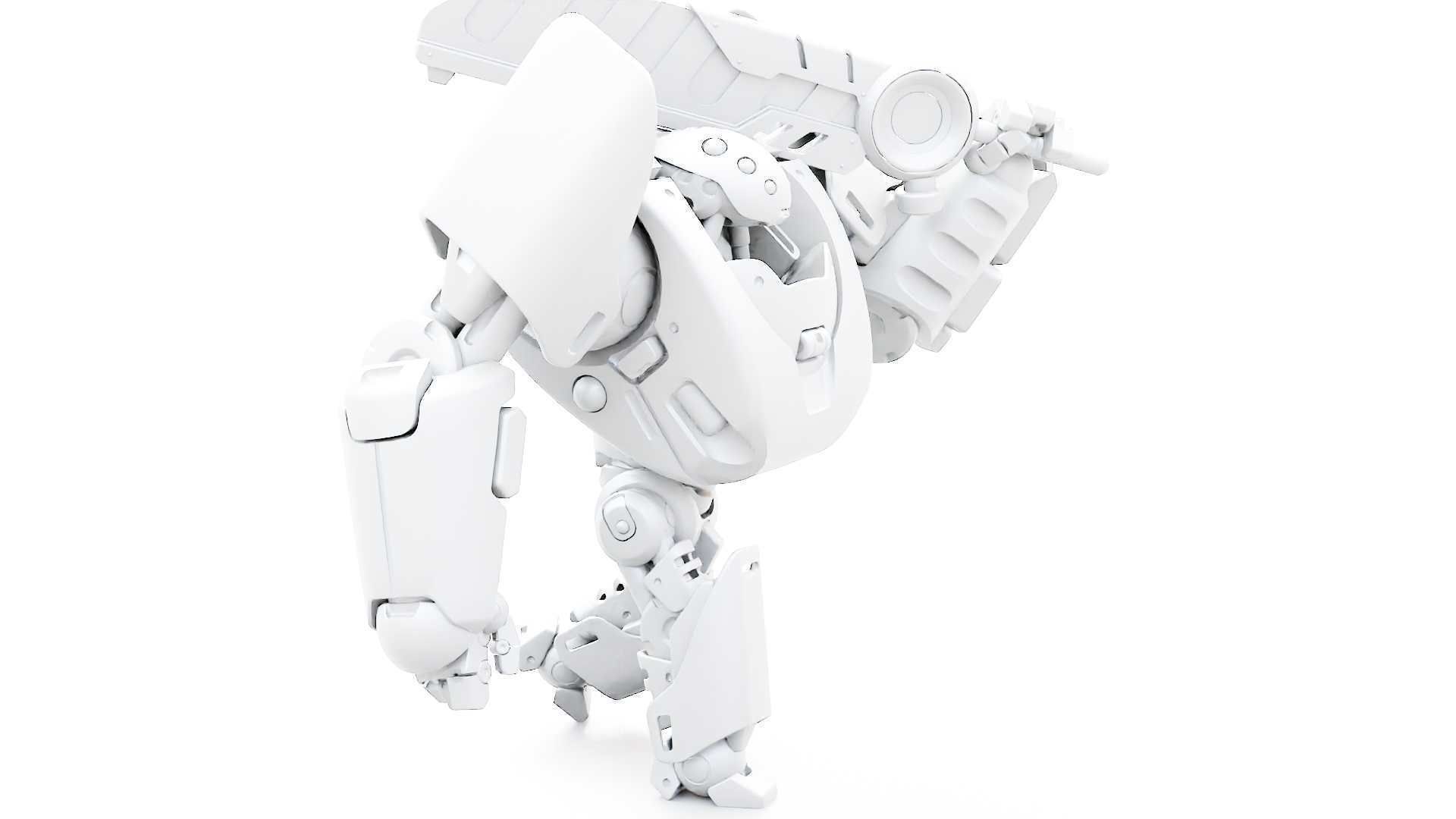 BATTLE DROID PHOVOSH  RIGGED 3D model_34