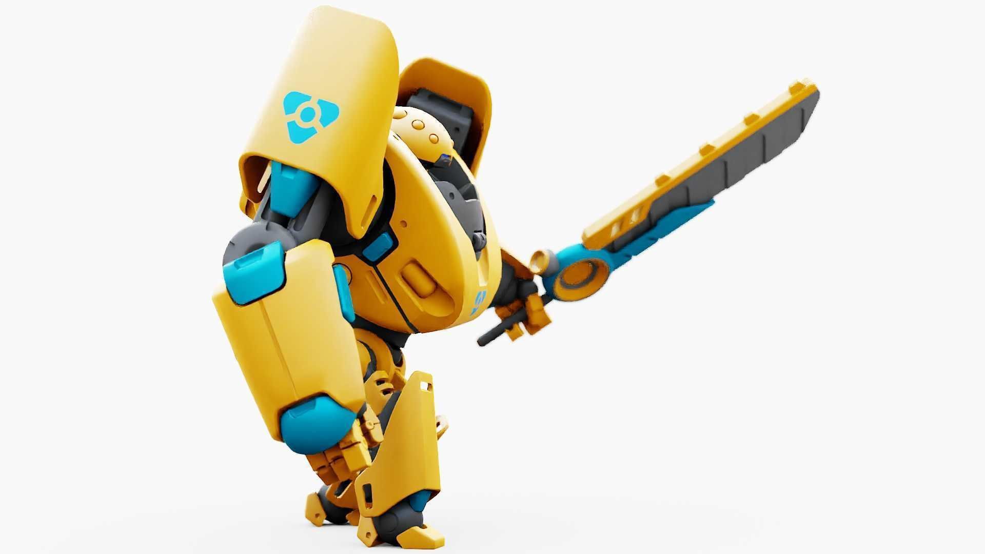 BATTLE DROID PHOVOSH  RIGGED 3D model_14