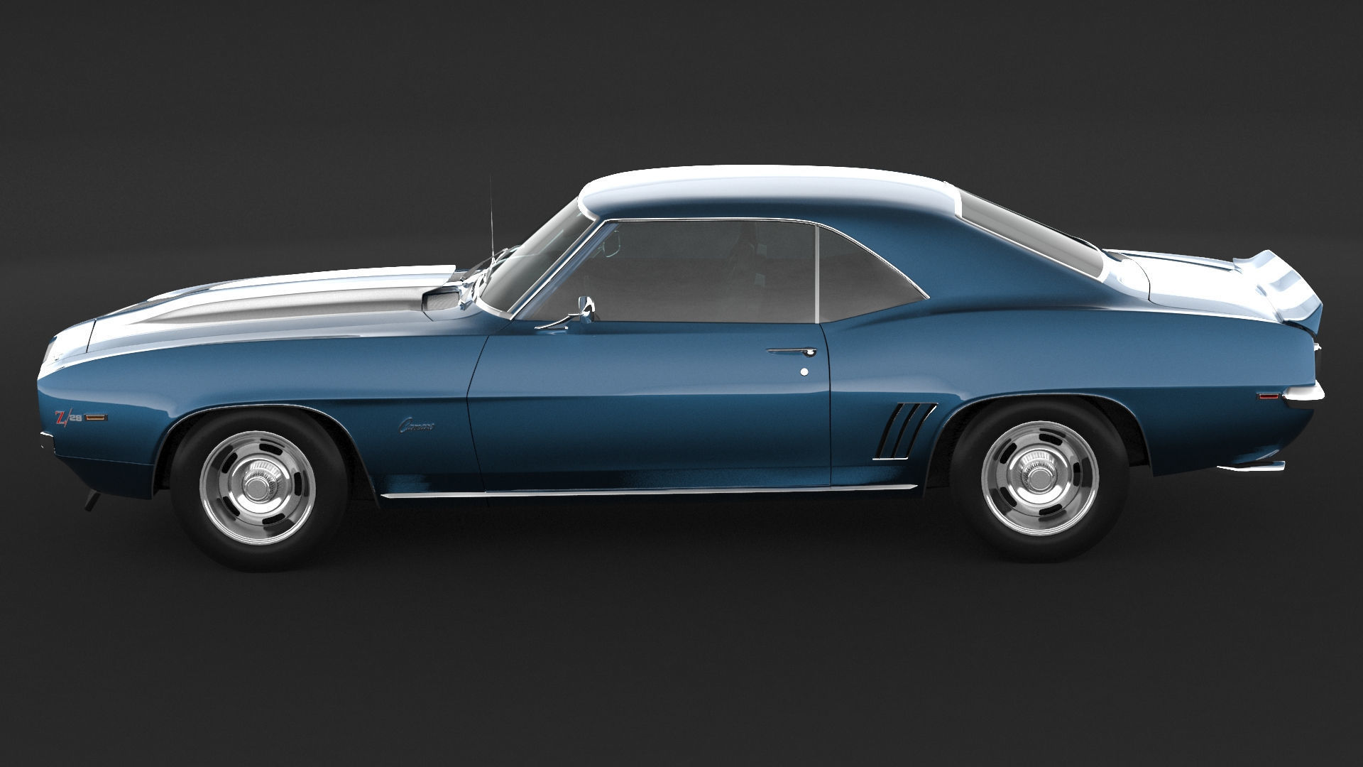 1969 Chevrolet Camaro z28 RS 3D model_4