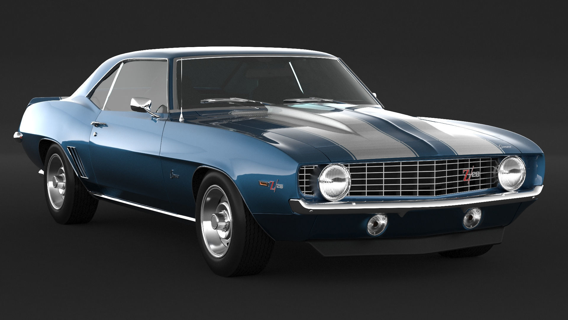 1969 Chevrolet Camaro z28 RS 3D model_2