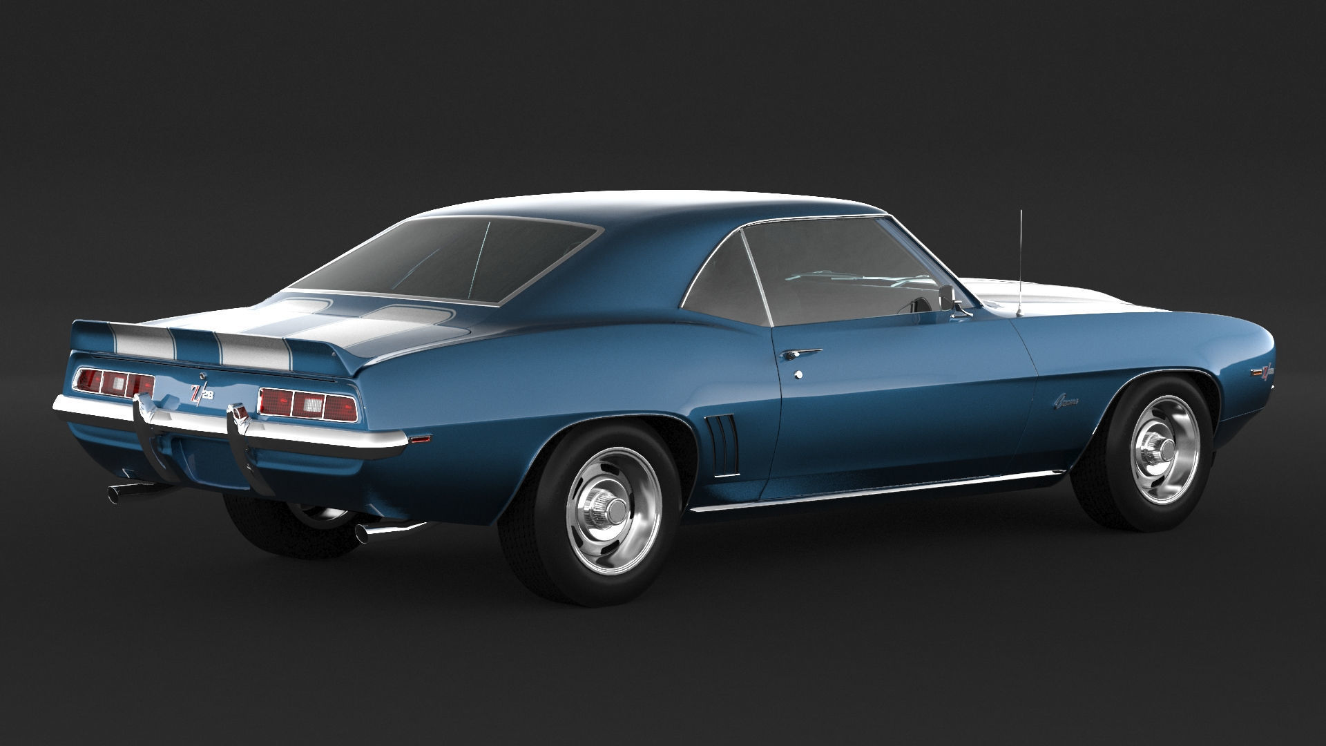 1969 Chevrolet Camaro z28 RS 3D model_1