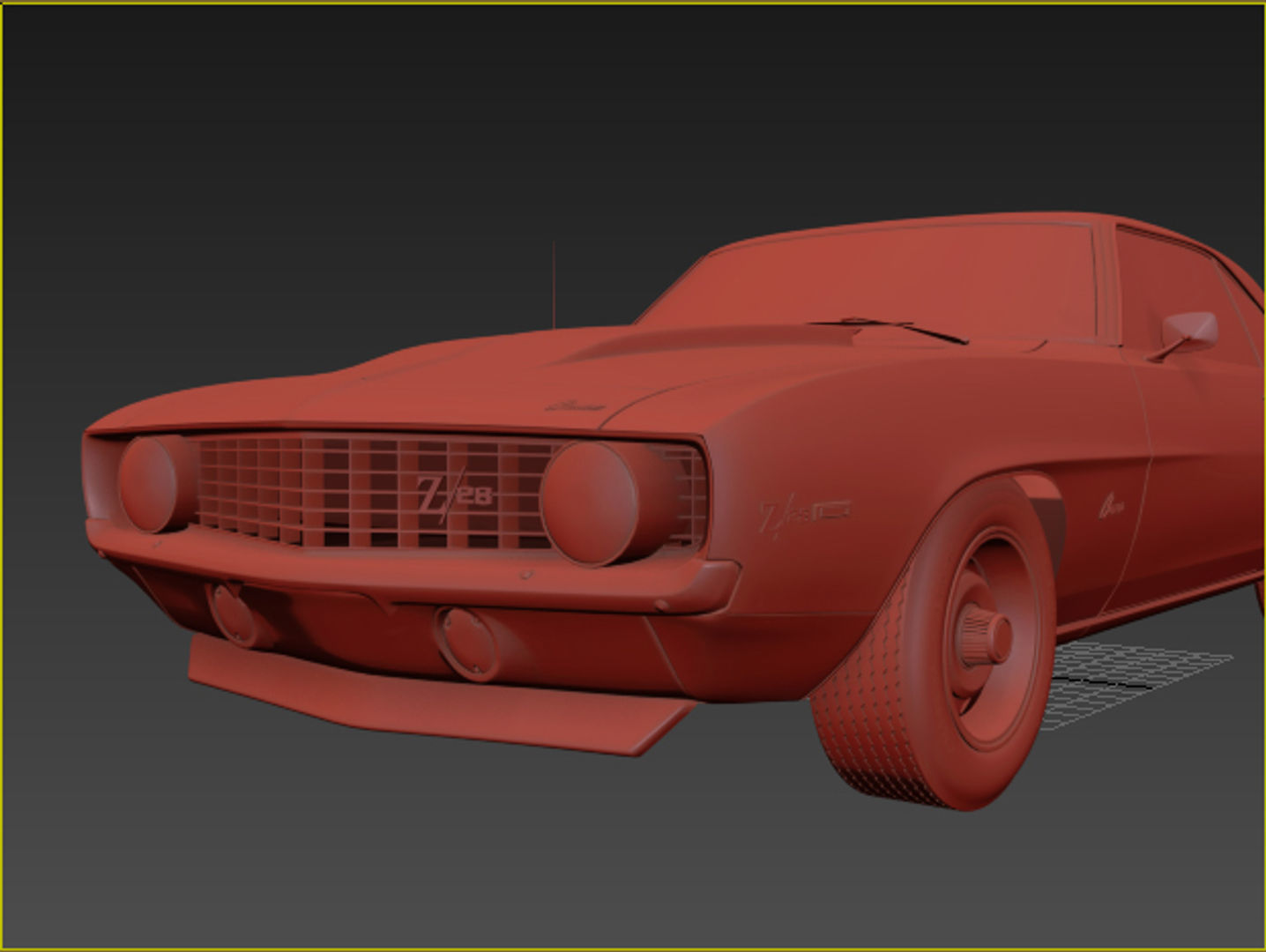 1969 Chevrolet Camaro z28 RS 3D model_10