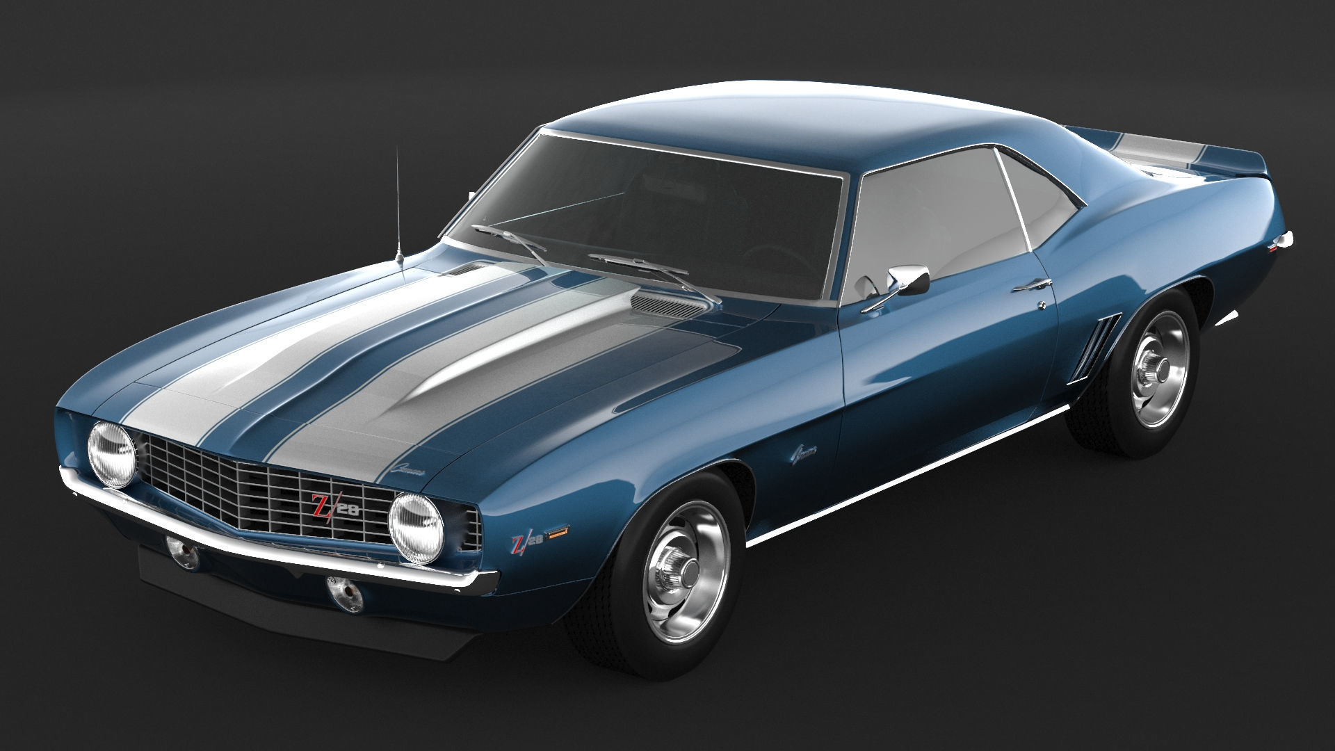 1969 Chevrolet Camaro z28 RS 3D model_5