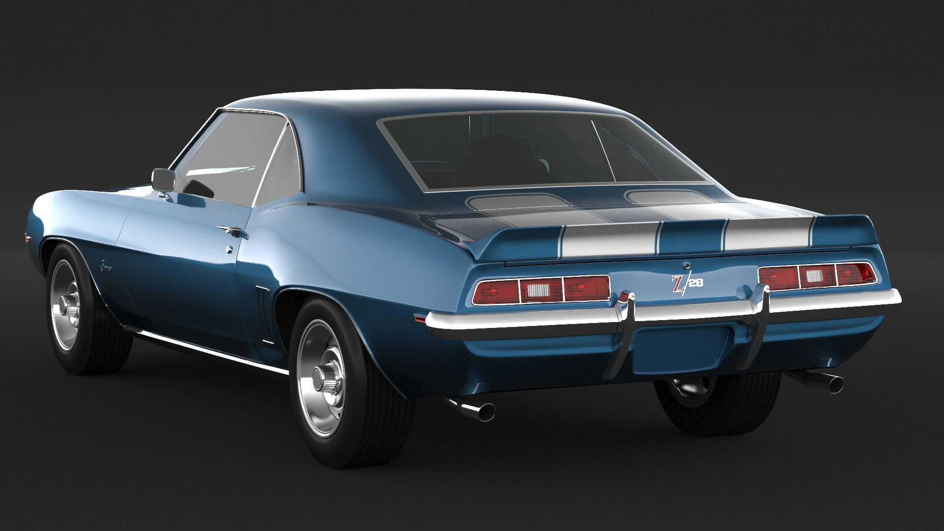 1969 Chevrolet Camaro z28 RS 3D model_3