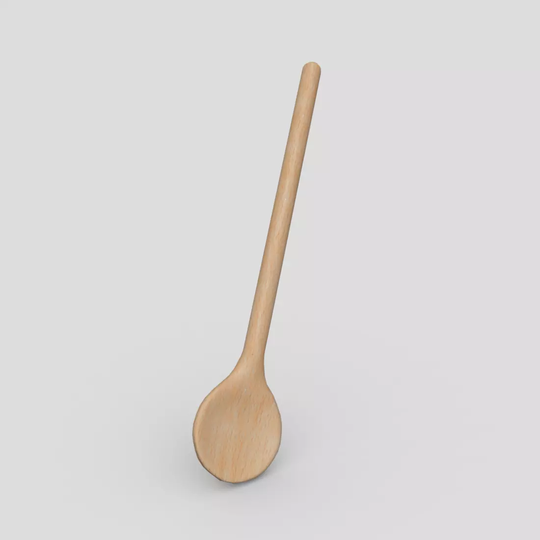 CC0 - Wooden Spoon Free low-poly 3D model