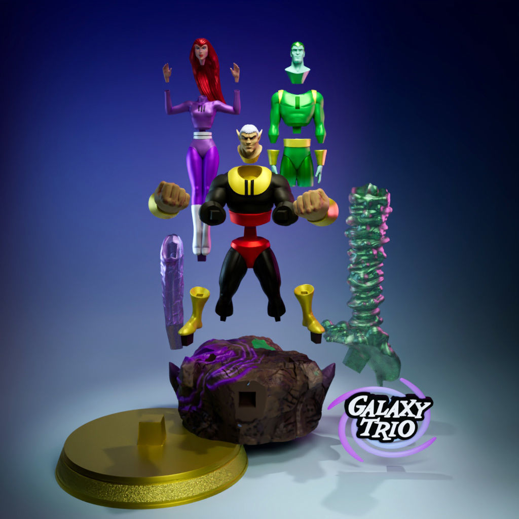 Galaxy Trio 3D print model_6