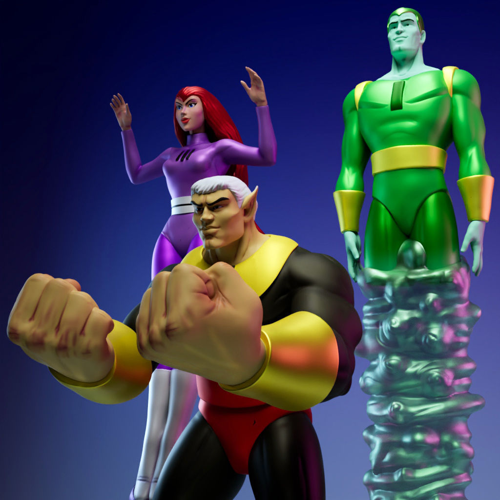 Galaxy Trio 3D print model_5