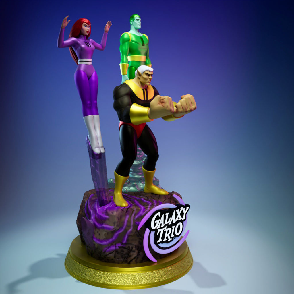 Galaxy Trio 3D print model_1