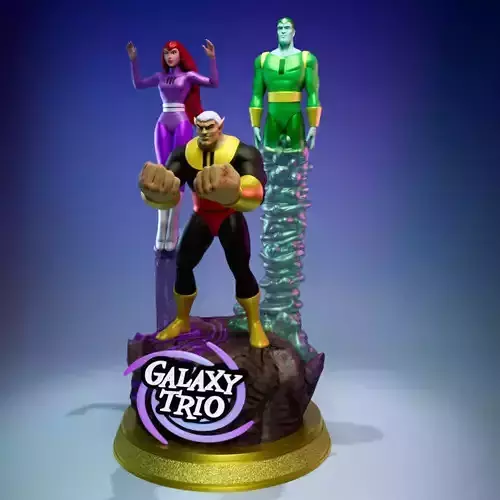 Galaxy Trio 3D print model