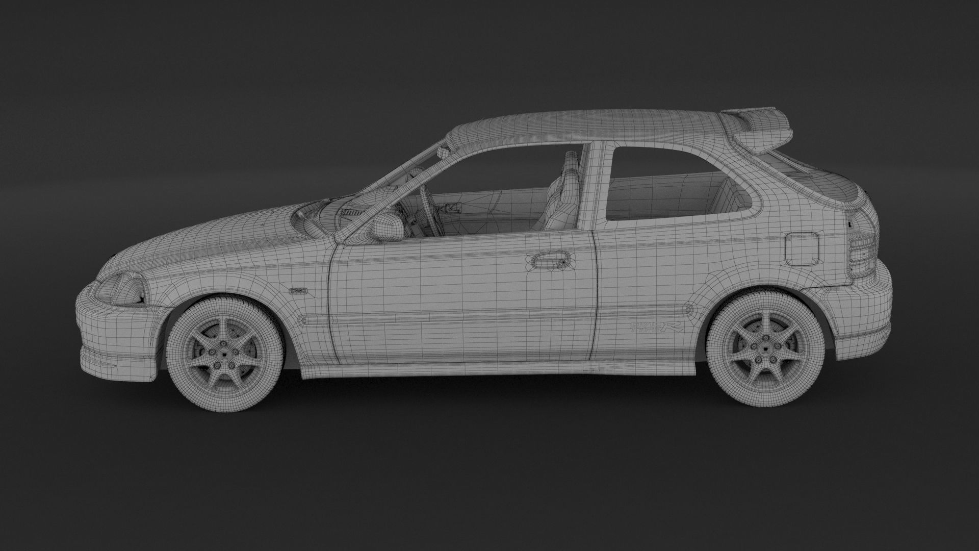 Honda Civic Type R 3D model_9